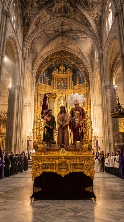El paso en la catedral